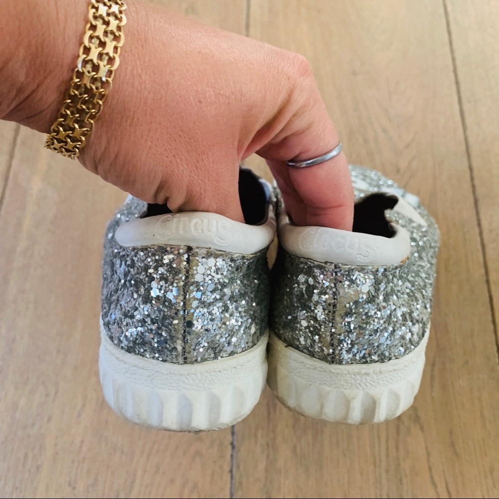 Sam Edelman Silver Sparkle Not Basic Flat Sneaker - image 6